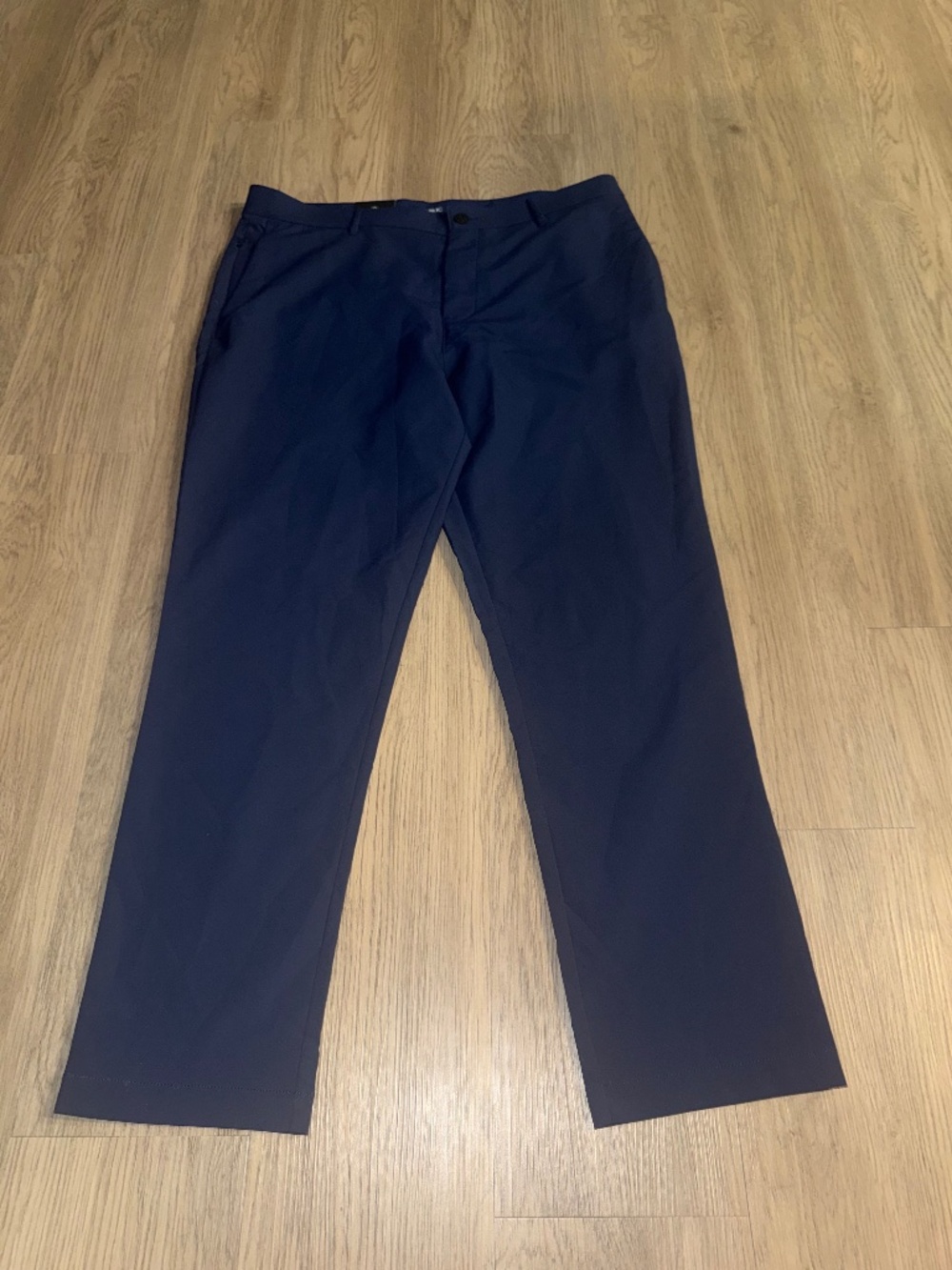 NWT Banana Republic‎ Performance Flat Front Dress Pants Blue Stretch 36x30 Men's
